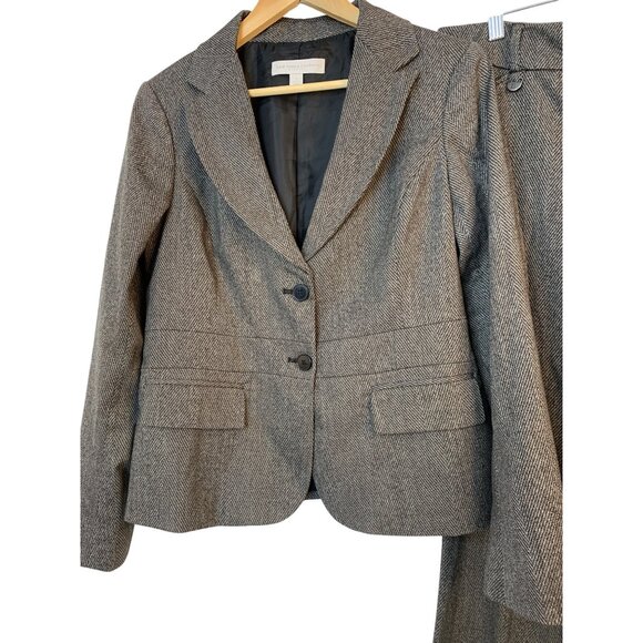New York & Co Tweed Stretch Blazer & Pants Set Coat sz 10 Pants sz 8L RZ10406 - Picture 8 of 15
